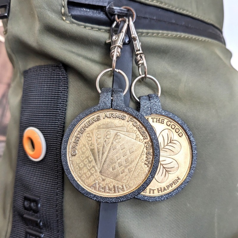 Challenge Coin Keychain Holder x 2