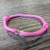 Sterling Silver Infinity Bracelet – Pink Nylon Cord, Adjustable Friendship Jewellery