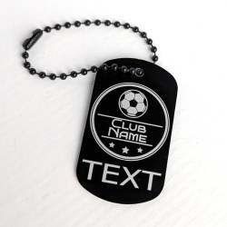 Custom Laser-Etched Player of the Match Award Bag Charm & Keyring