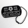 Custom Laser-Etched Player of the Match Award Bag Charm & Keyring