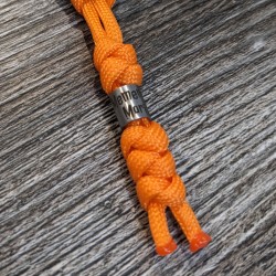 Memento Mori | EDC Lanyard with Laser-Engraved Stainless Steel Skull Bead