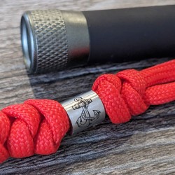 Hold Fast EDC Lanyard | Engraved 8mm Stainless Steel Anchor Bead