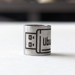 Personalized USB Lanyard EDC | Engraved 8mm Stainless Steel USB Bead