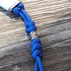 Personalized USB Lanyard EDC | Engraved 8mm Stainless Steel USB Bead