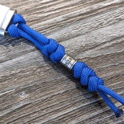 Personalized USB Lanyard EDC | Engraved 8mm Stainless Steel USB Bead