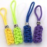 1 x Personalised Paracord Zipper Pull Keyring - Custom Engraved Bead