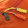 1 x Personalised Paracord Zipper Pull Keyring - Custom Engraved Bead