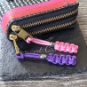 1 x Personalised Paracord Zipper Pull Keyring - Custom Engraved Bead