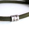 Personalized Coordinates Bracelet, Custom Engraved Stainless Steel Beads, Coordinates Name Date Symbols
