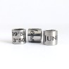 Personalised Bead Engraved Spacer Charm