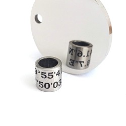 Personalised Bead Engraved Spacer Charm