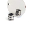 Personalised Bead Engraved Spacer Charm