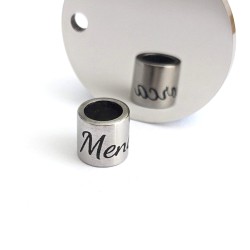Personalised Bead Engraved Spacer Charm
