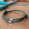 Adjustable Cord Bracelet - Custom colours and beads