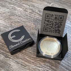 Personalized Brass Lucky Coin - Cherry Blossom Tree & Griffin