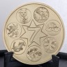 Personalised Seven and Griffin Lucky Coin - Custom Text - Embossed Laser Engraved Solid Brass