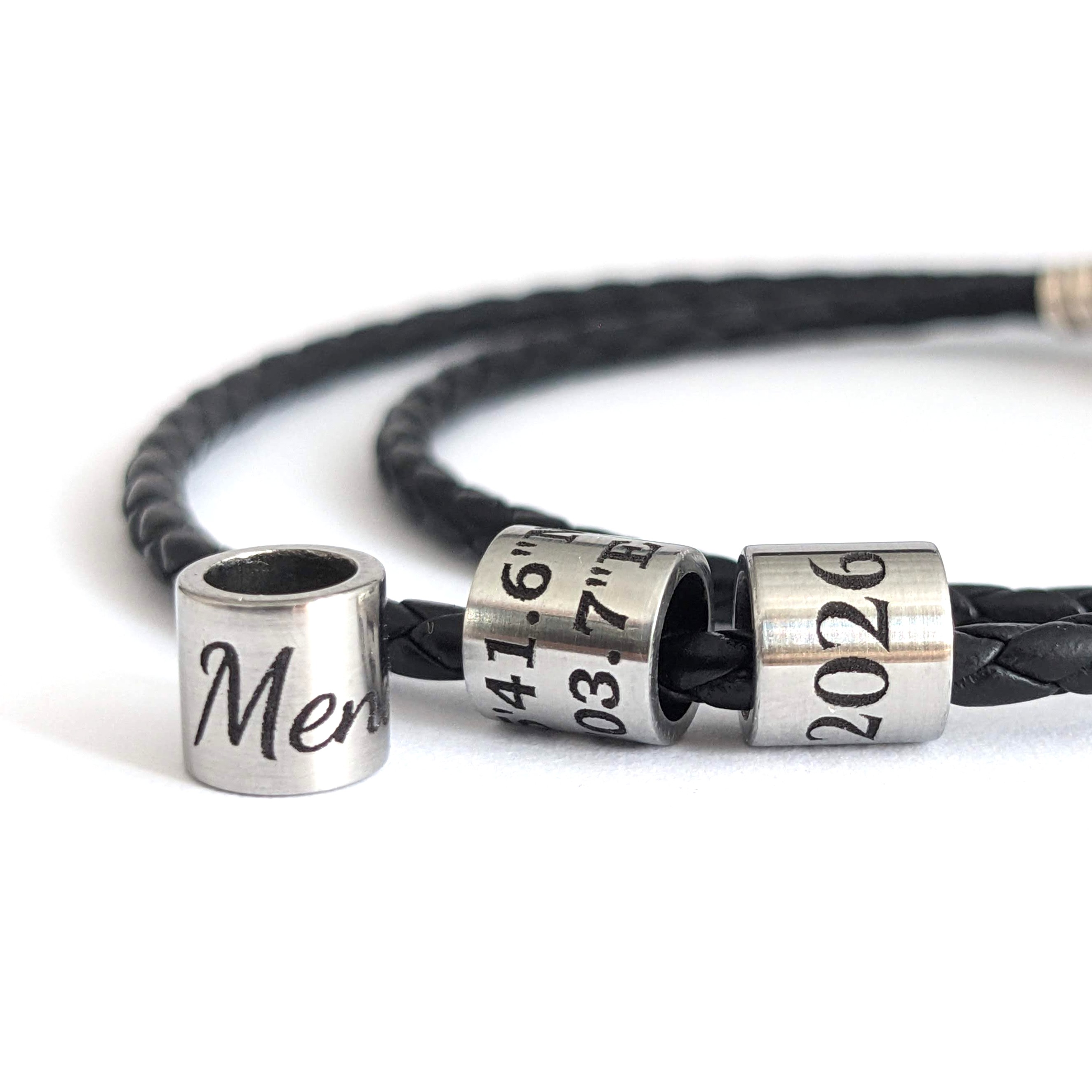 Engraved custom beads